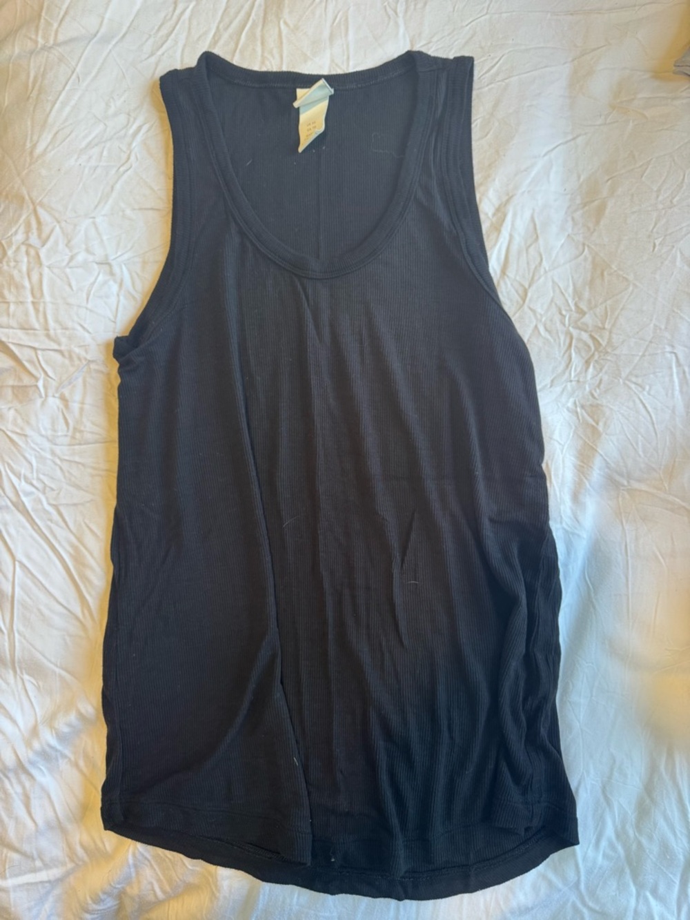 H&M Black Ribbed Sleeveless Tank